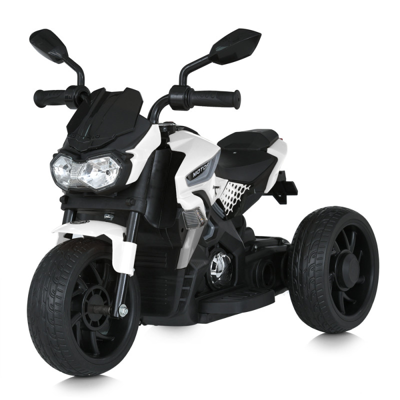Мотоцикл M 5825E-1 (1шт) 1акум12V5AH, 1мотор25W, MP3, USB, TF, музика, світло, EVA, білий Мотоцикл M 5825E-1 (1шт) 1акум12V5AH, 1мотор25W, MP3, USB, TF, музика, світло, EVA, білий