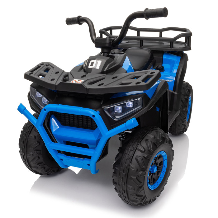 Квадроцикл M 6127EBLR-4(24V) (1шт) р/к 2,4G, 4мот.25W, 1акум.24V4,5AH, USB, TF, BLUETOOTH, муз., св., шкір.сид. , EVA, блакитний