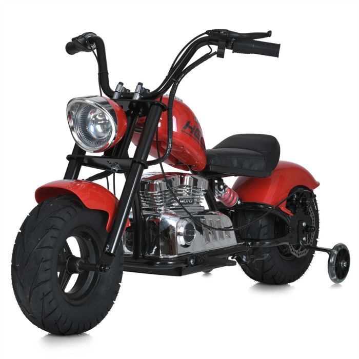 Мотоцикл M 6016AL-3(36V) (1шт) 2*18V9AH, 1*350W, USB, BLUETOOTH, TF,  шкіра, червоний