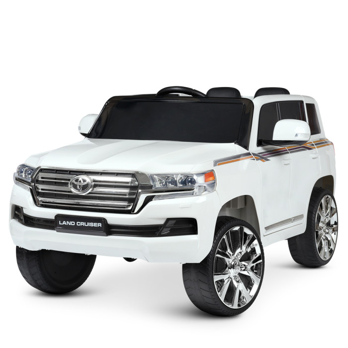 Джип JJ2022EBLR-1(24V) (1шт) р/к2,4G, акум1*24V5AH, 2*25W/2*45W, муз, EVA, USB, MP3, TF, шкіра, білий