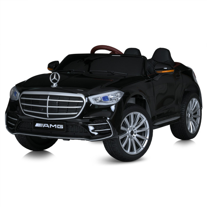 Машина M 6020EBLRS-2 (1шт)  р/к2,4G, 1акум12V10AH, 4*35W, MP3, USB, TF, BLUETOOTH, APP, EVA, шкіра, музика, світло, фарб.чорний