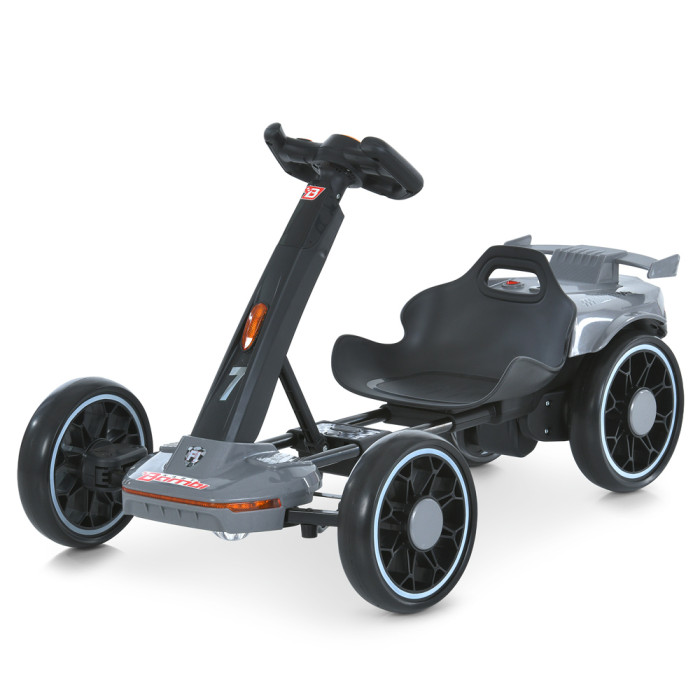 Електрокарт M 6145(A)EBR-11 (1шт) р/к2,4G, 2мотори35W, 1акум12V4,5AH, EVA, BLUETOOTH, музика, світло, сірий