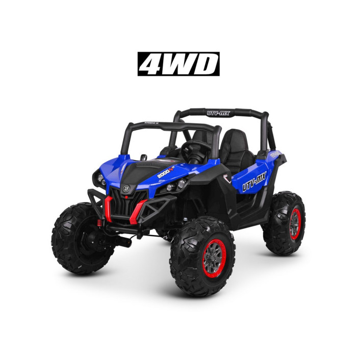 Джип М 3602EBLR-4 (1шт) р/к 2,4G, 4*45W,1*12V10AH,кол.EVA,відчин.двері,аморт.,перем.швид.,шкір.сид. ,синій