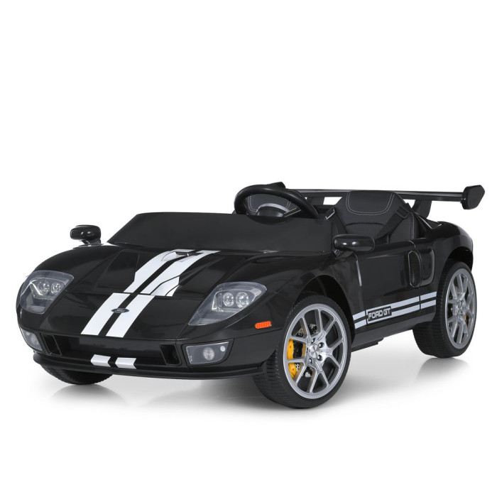 Машина M 6107EBLR-2(24V) (1шт) р/к2,4G, 4мотори90W, 1акум24V7AH, світло, муз, колесаEVA, USB, BLUETOOTH, FM, шкір.сидіння, чорний