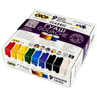 Гуаш CLASSIC 9 кол. х 20мл, в карт.коробці, KIDS Line