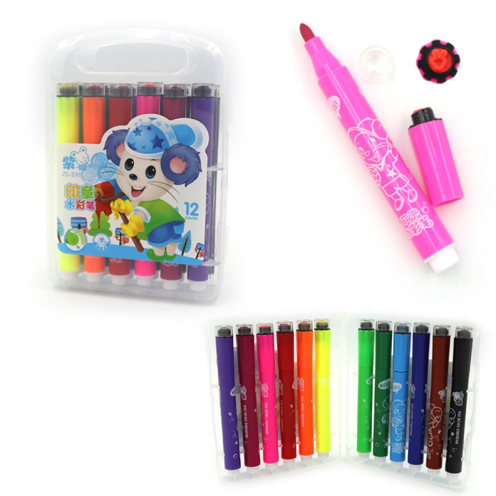 Набір фломастерів/штампи 