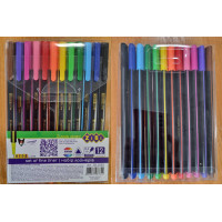 Набір лайнерів, 12 кол., тригранні, PVC-пенал, KIDS Line