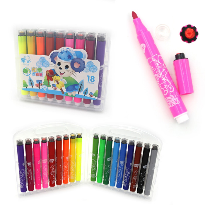 Набір фломастерів/штампи 