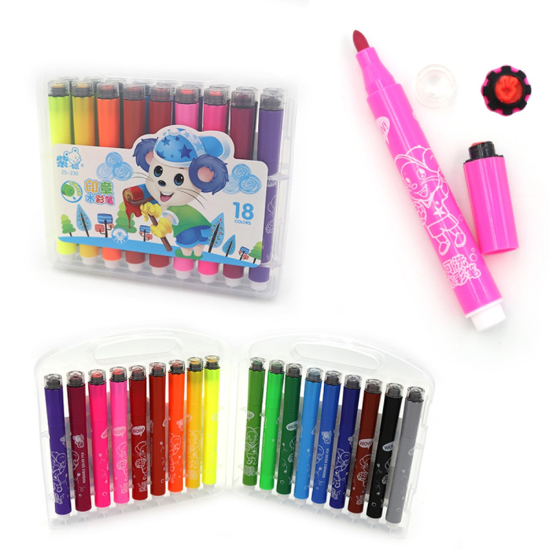 Набір фломастерів/штампи 