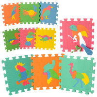 Килимок Мозаїка EVA, птахи, 10 дет(8мм,29-29см), пазл, кул, 29-29-8см /12/
