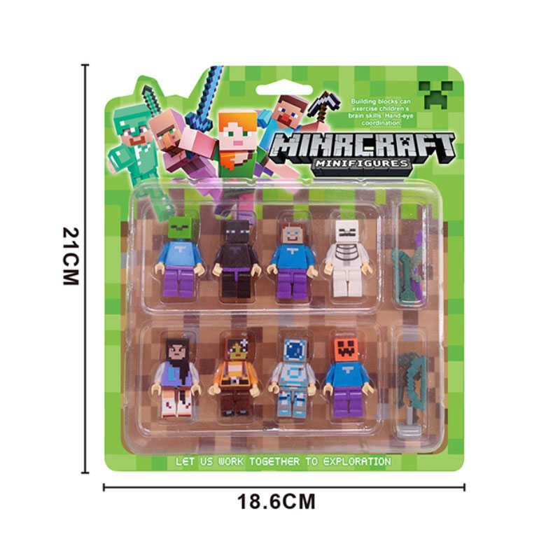 Герої 8 фігурок, зброя, на листі  /288-2/