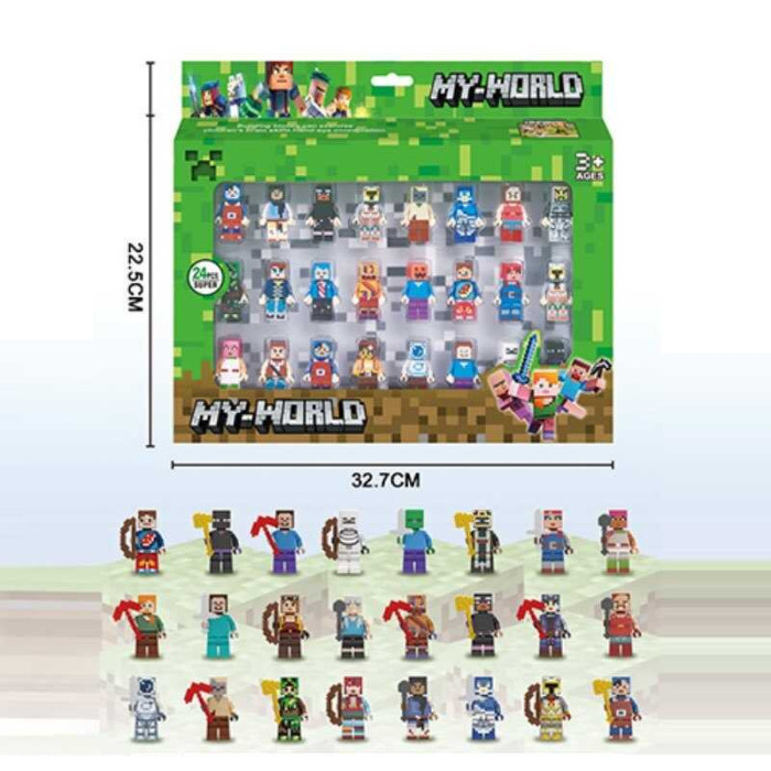 Герої 24 фігурки, зброя, на листі /96-2/