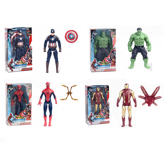 Фігурки для гри AV, 19,5см, світло, рухливі руки та ноги, 4 види, на бат(табл), в кор-ці, 12,5-20,5-5см /96/