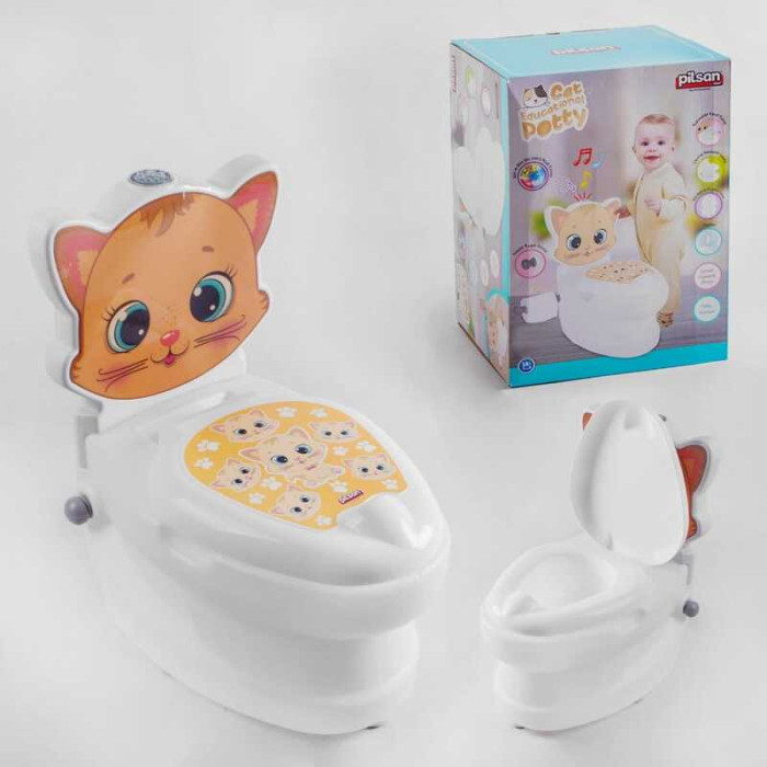 Горшок Pilsan спинка, съемный горшок, держатель для бумаги, звуки воды, подсветка кнопки, в кор. /4/