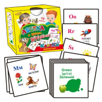Картки за методикою Глена Домана. АБЕТКА + ALPHABET. 70 шт