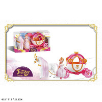 Карета батар. лоша ходить, лялька кор. 40*11*21 /28-2/