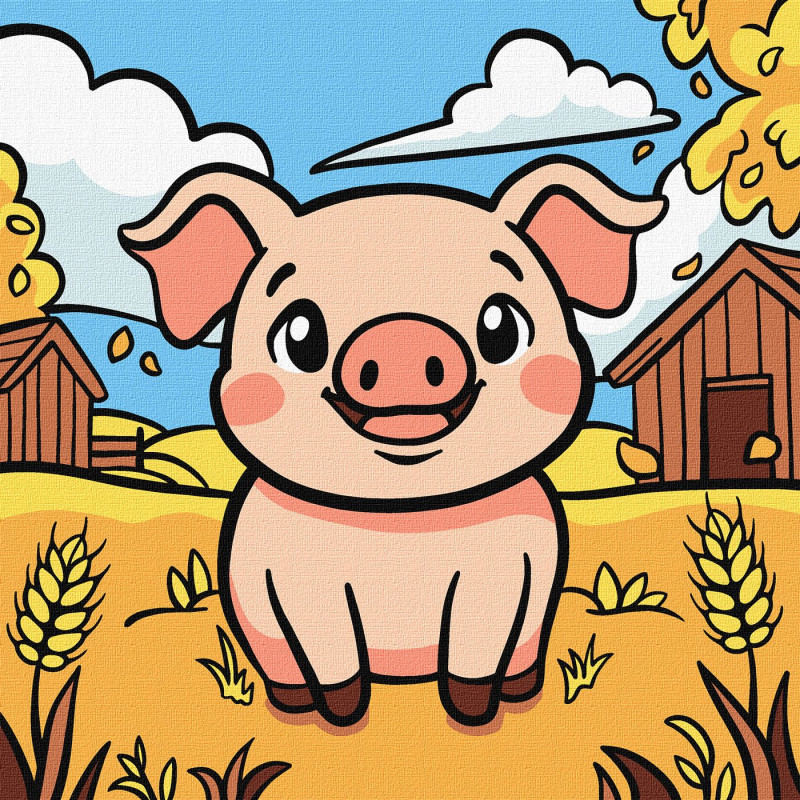 Набір для розпису по номерах для дітей Набір для розпису по номерах для дітей