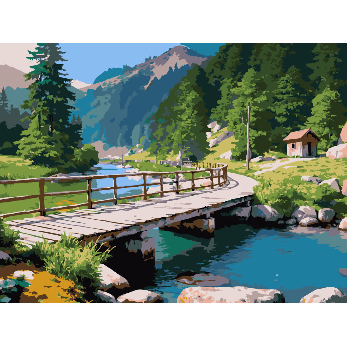 Картина за номерами Strateg Міст над рікою  30Х40 (SS-1276)