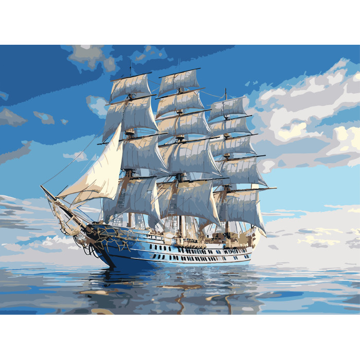 Картина за номерами Strateg Корабль на горизонті  30Х40 (SS-1314)