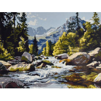 Картина за номерами Strateg Тиша серед вершин  30х40 (SS-1331)