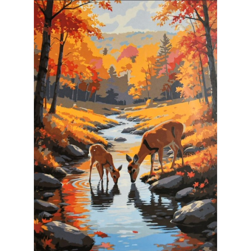 Картина за номерами Strateg Тиша біля струмка 30х40 (SS-1359) Картина за номерами Strateg Тиша біля струмка 30х40 (SS-1359)