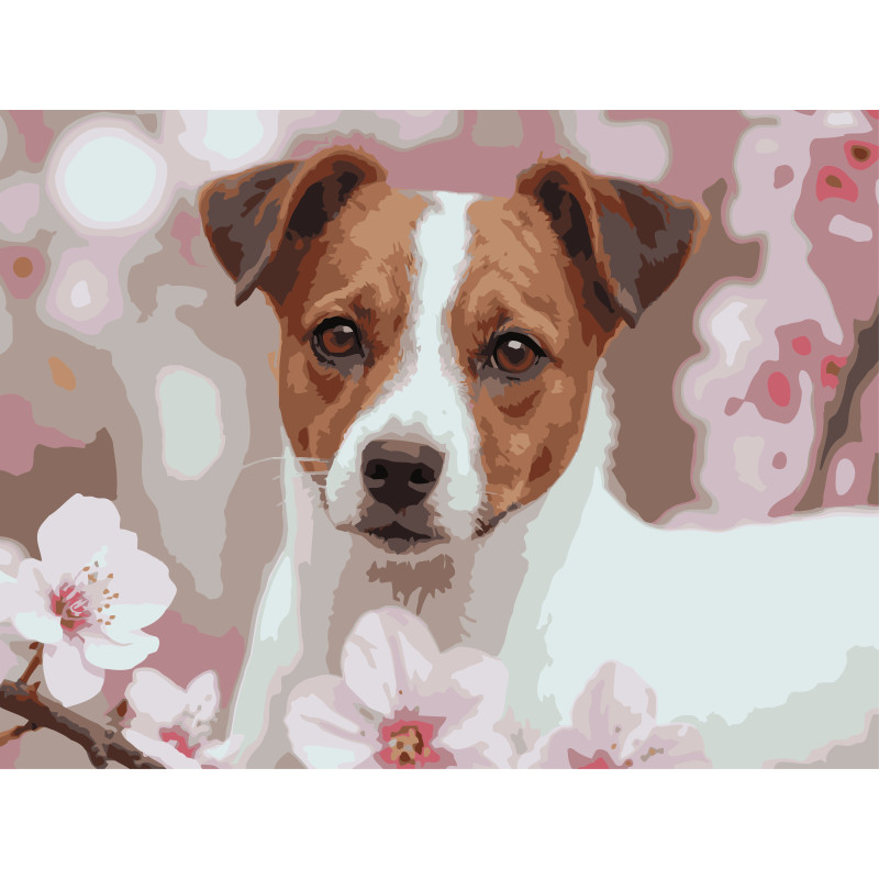 Картина за номерами Strateg Миловидний пес  30Х40 (SS-1309)