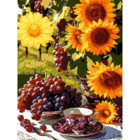 Картина за номерами Strateg Соняшникове літо  30Х40 (SS-1255)