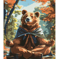 Набір для розпису по номерах Медитація серед природи Strateg розміром 40х50 см (VA-4624) Набір для розпису по номерах Медитація серед природи Strateg розміром 40х50 см (VA-4624)