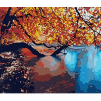 Набір для розпису по номерах Осіннє дерево Strateg розміром 40х50 см (GS052) Набір для розпису по номерах Осіннє дерево Strateg розміром 40х50 см (GS052)