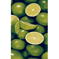 Набір для розпису по номерах Яскравий лайм Strateg розміром 50х25 см (WW003)