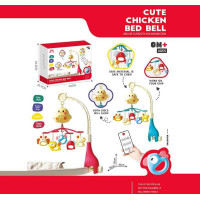 Карусель музична 2 кольори, на радіокеруванні, підсвічування, мелодії, музика, звуки, таймер, 5 підвісок-брязкалець, пульт, в кор. /36/