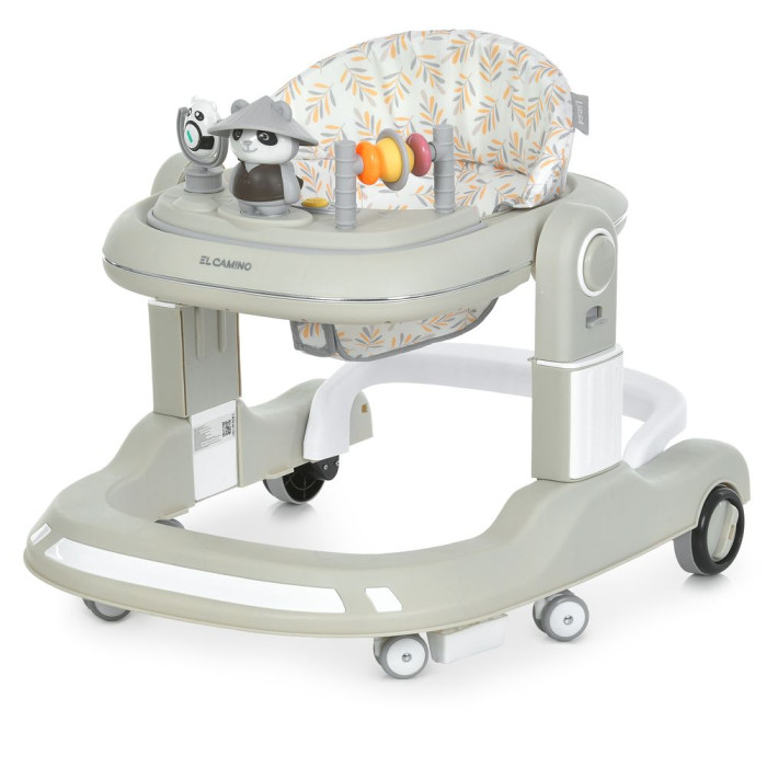 Ходунки ME 1200 URSA Beige (1шт) 2в1 муз., пушер, колеса 6шт, світло, на бат-ці, в кор, бежевий