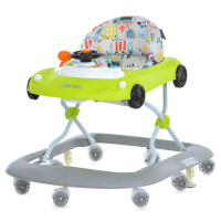 Ходунки ME 1216 CAR WAY Green-Gray (1шт) музика, колеса 8шт, стопор, на бат-ці, зелено-сірий