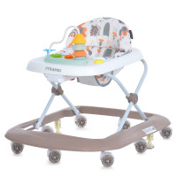 Ходунки ME 1217 PYRAMID Mocha (1шт) музика, колеса 8шт, стопор, на бат-ці, бежевий