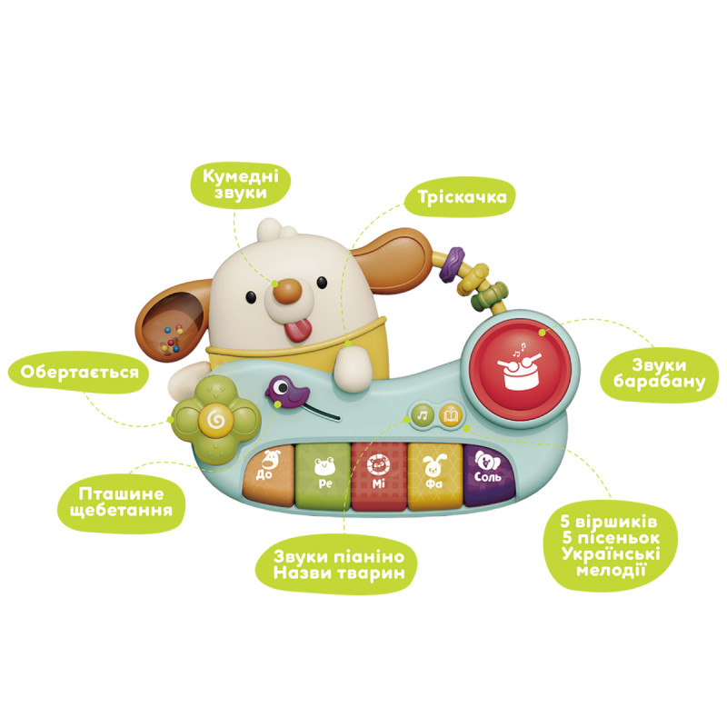 Музична іграшка KIDDI SMART - ДИВО-ПІАНІНО (українська) Музична іграшка KIDDI SMART - ДИВО-ПІАНІНО (українська)