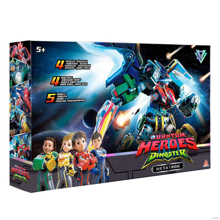 Ігровий набір DINOSTER - МЕТАТРОН (5 роботів, аксесуари)