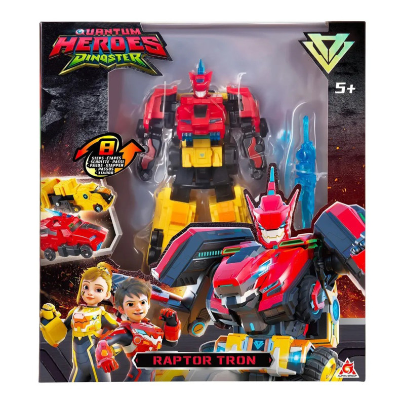 Ігровий набір з роботом-трансформером DINOSTER – РАПТОР ТРОН (2 машини) Ігровий набір з роботом-трансформером DINOSTER – РАПТОР ТРОН (2 машини)