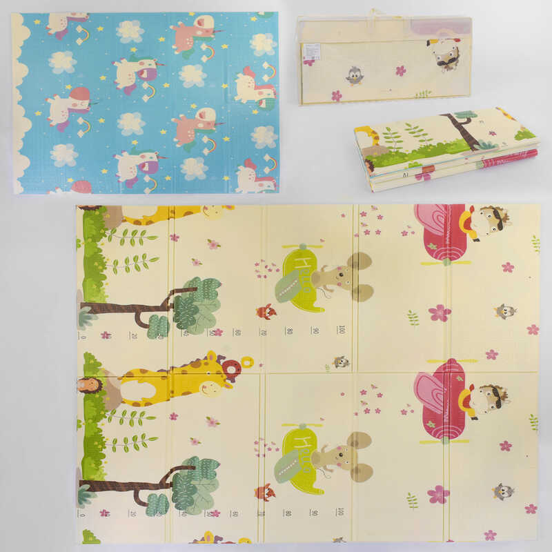 Килимок ігровий (ТЕРМО) 2-х сторонній EVA 180х150х0.8см, в сумці /20/