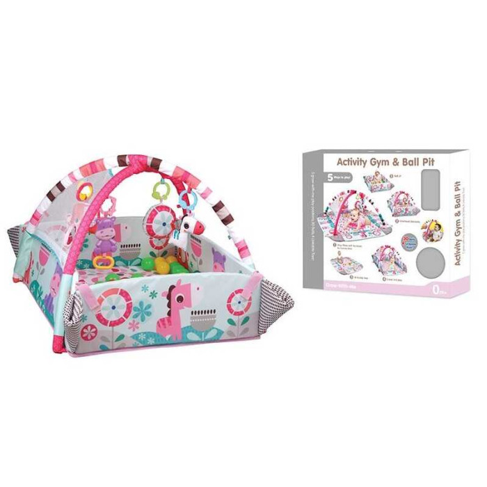 Килимок брязкальця, набір пластикових кульок, у кор. /8/