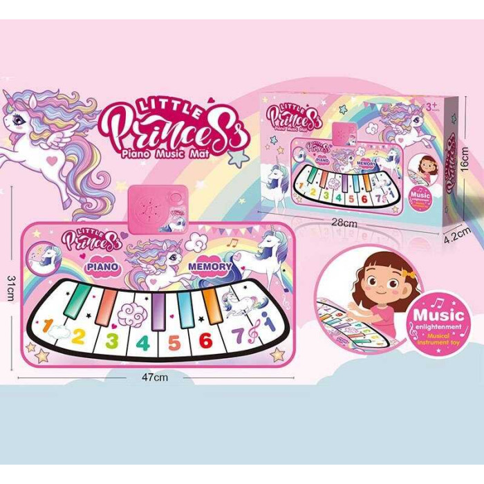 Килимок музичний піаніно, музика, в кор. /144-2/