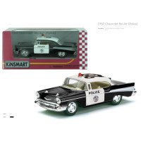 Модель легкова CHEVROLET BEL AIR (1957) 5'' KT5323W Police метал.інерц.відкр.дв.кор./96/