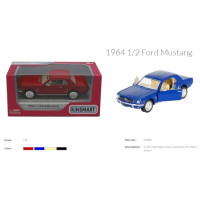 Модель легкова FORD MUSTANG 1/2 (1964) 5'' KT5351W метал.інерц.відкр.дв.4кол.кор./96/