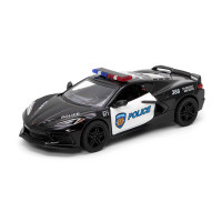 Модель легкова CORVETTE (2021)  5'' KT5432WP Police метал.інерц.відкр.дв.кор./96/