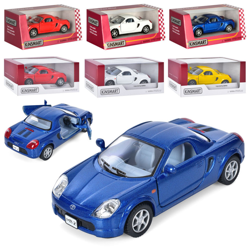 Модель легкова TOYOTA MR2 5'' KT5026W метал.інерц.відкр.дв.4кол.кор./96/