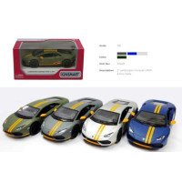 Модель легкова LAMBORGHINI HURACAN LP610-4 AVIO 5'' KT5401W Matte метал.інерц.відкр.дв.4кол.кор./96/