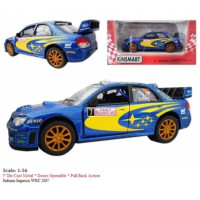 Модель легкова SUBARU IMPREZA WRC (2007) 5'' KT5328W метал.інерц.відкр.дв.кор./96/