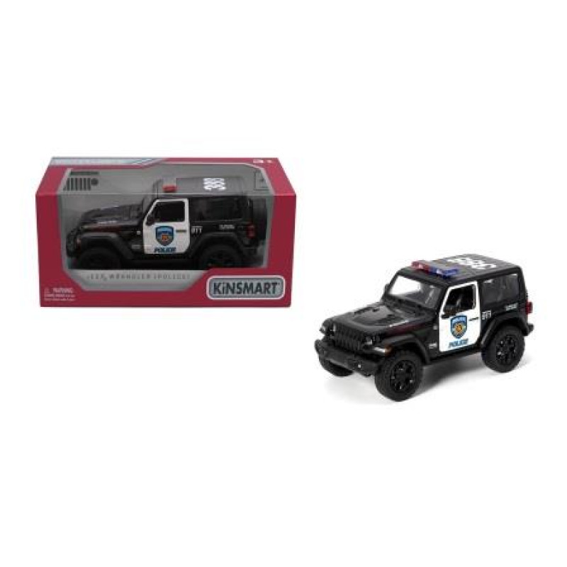 Модель джип JEEP WRANGLER 5'' KT5412WP Police метал.інерц.відкр.дв.кор. /96/