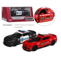 Модель легкова CHEVROLET CAMARO ZL1 5'' KT5399WPR Police/FireFighter метал.інерц.відкр.дв.кор./96/
