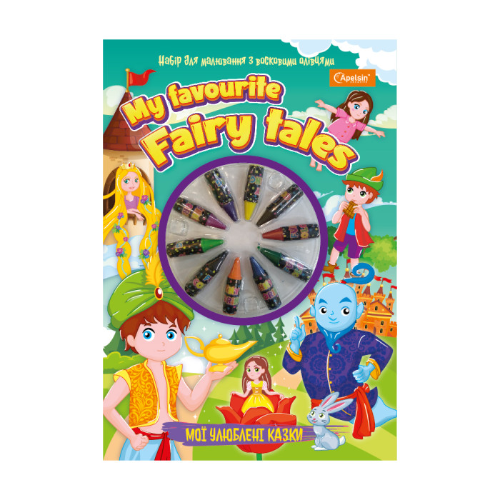 Набір для малювання з восковими олівцями 