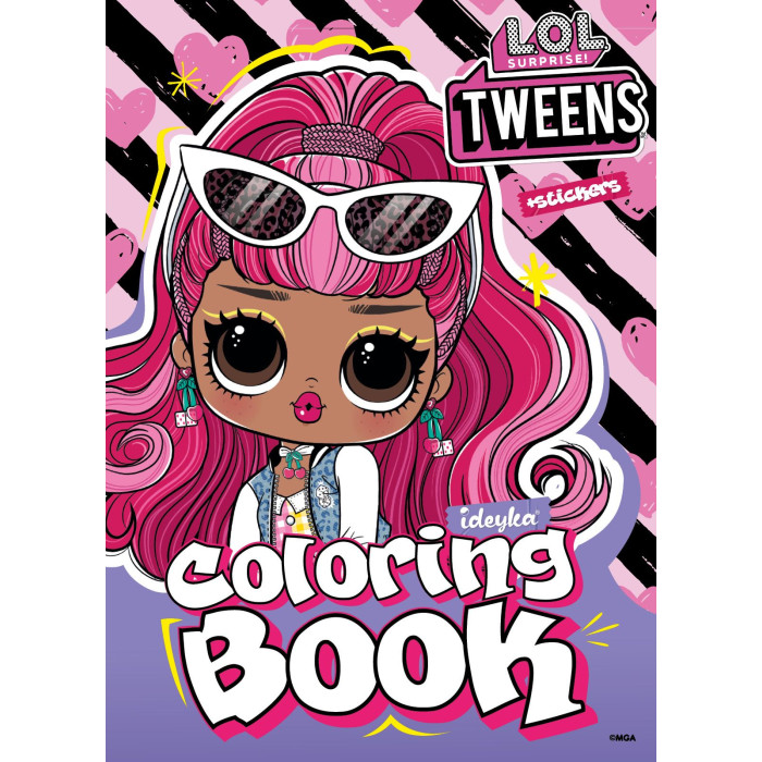 Розмальовка зі стікерами Tweens Cherry